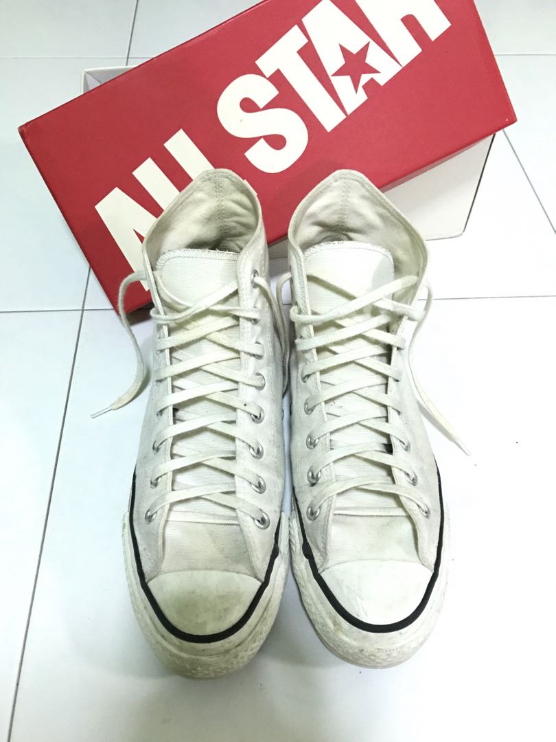 Converse (Made in Japan) Chuck Taylor Hi (White), Men's Fashion, Footwear,  Sneakers on Carousell