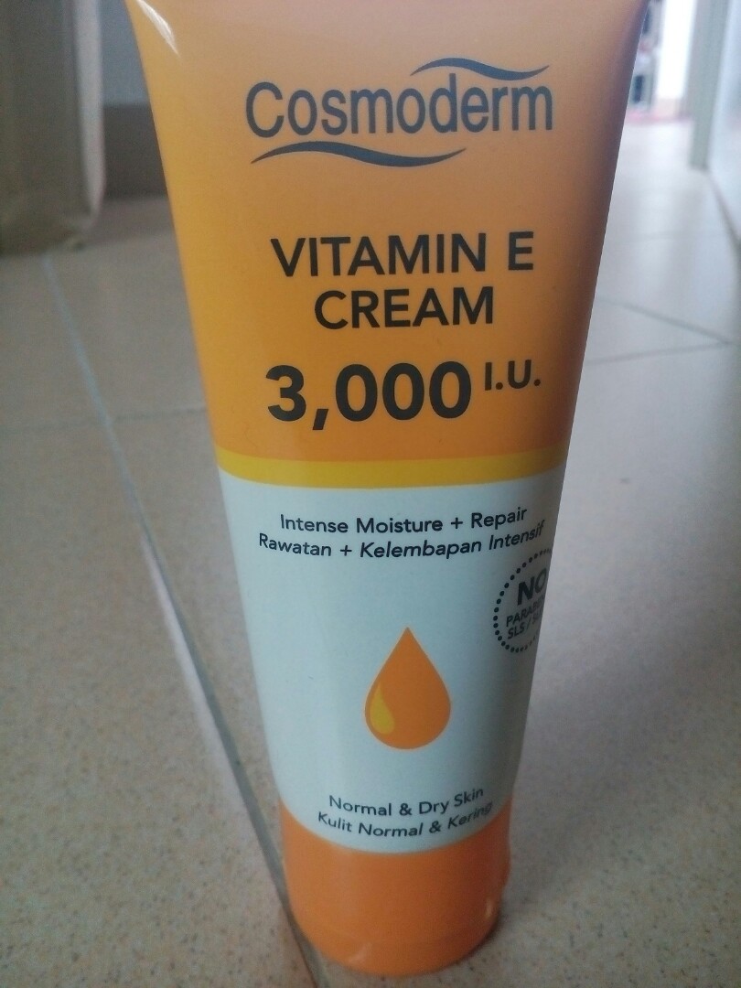 Cosmoderm Vitamin E Cream 3000 Iu Health Beauty Skin Bath Body On Carousell
