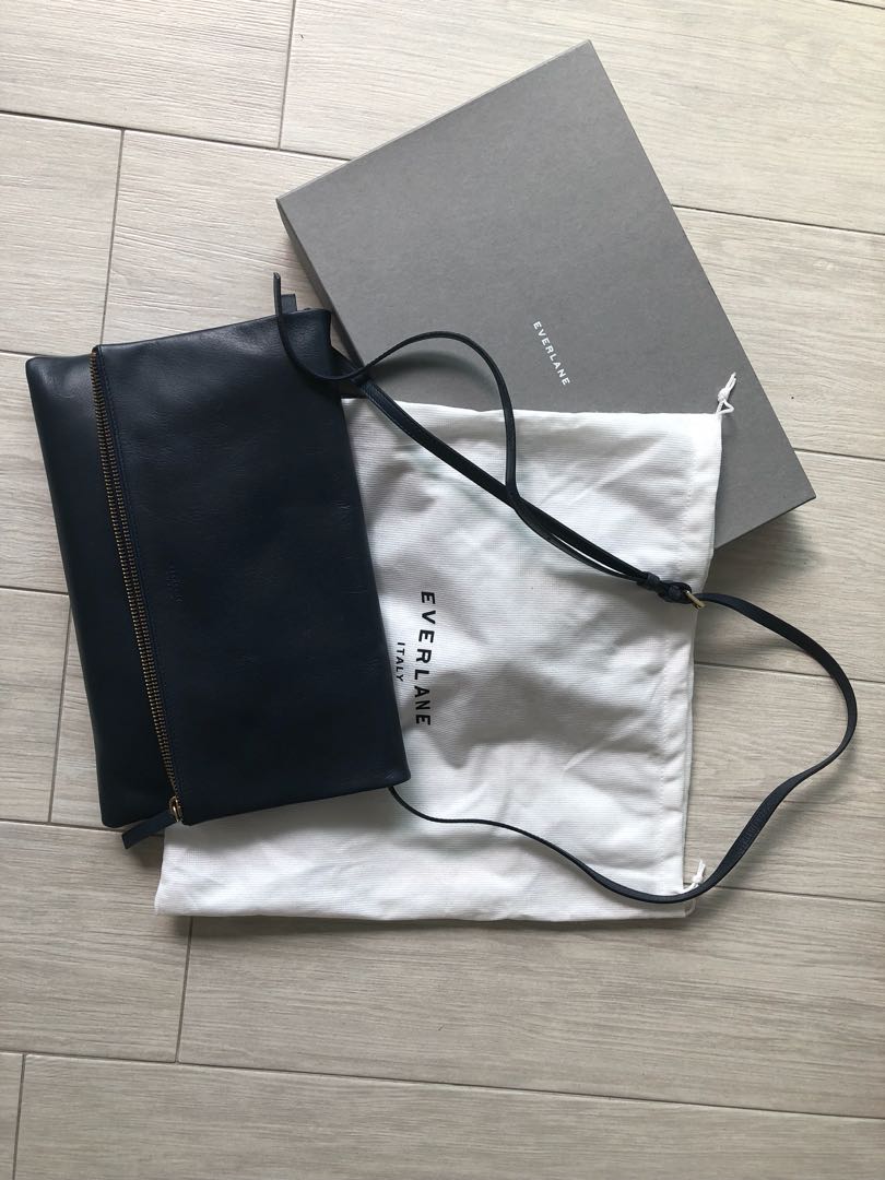Everlane Foldover Crossbody in Navy Women s Fashion Bags