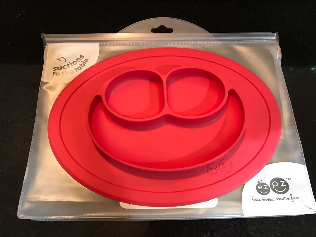 Ezpz Mini Mat Red Babies Kids Nursing Feeding On Carousell