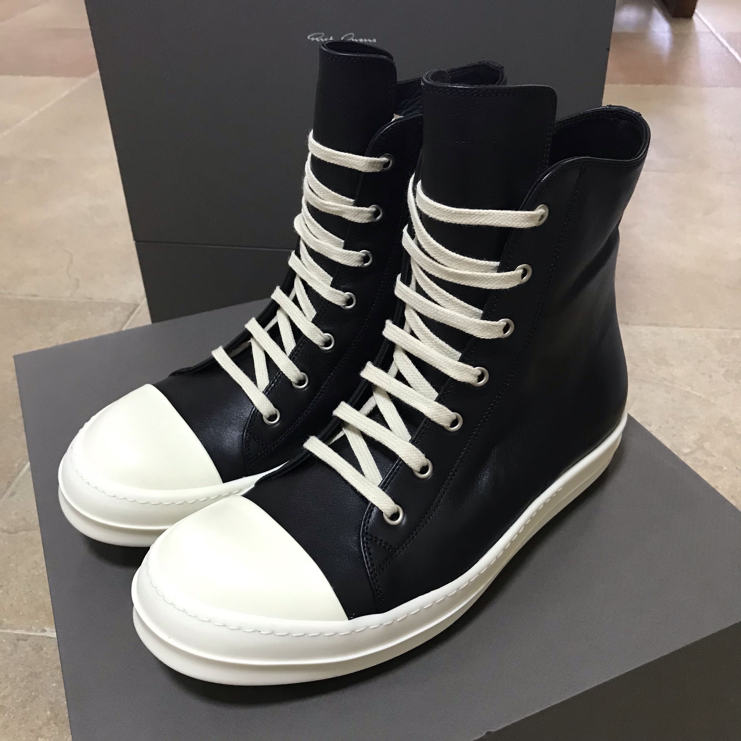 Rick Owens Ramones Low (Mainline), Men's Fashion, Footwear