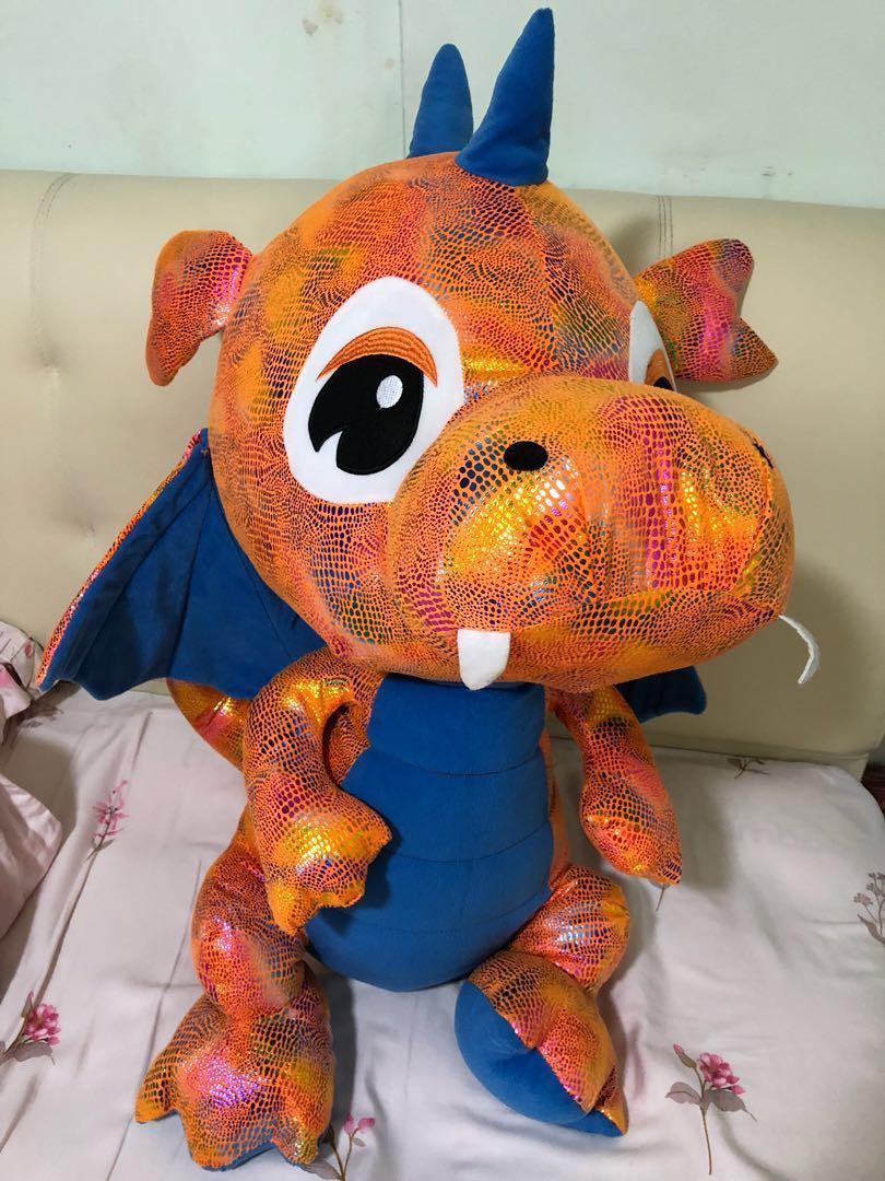 orange dragon plush