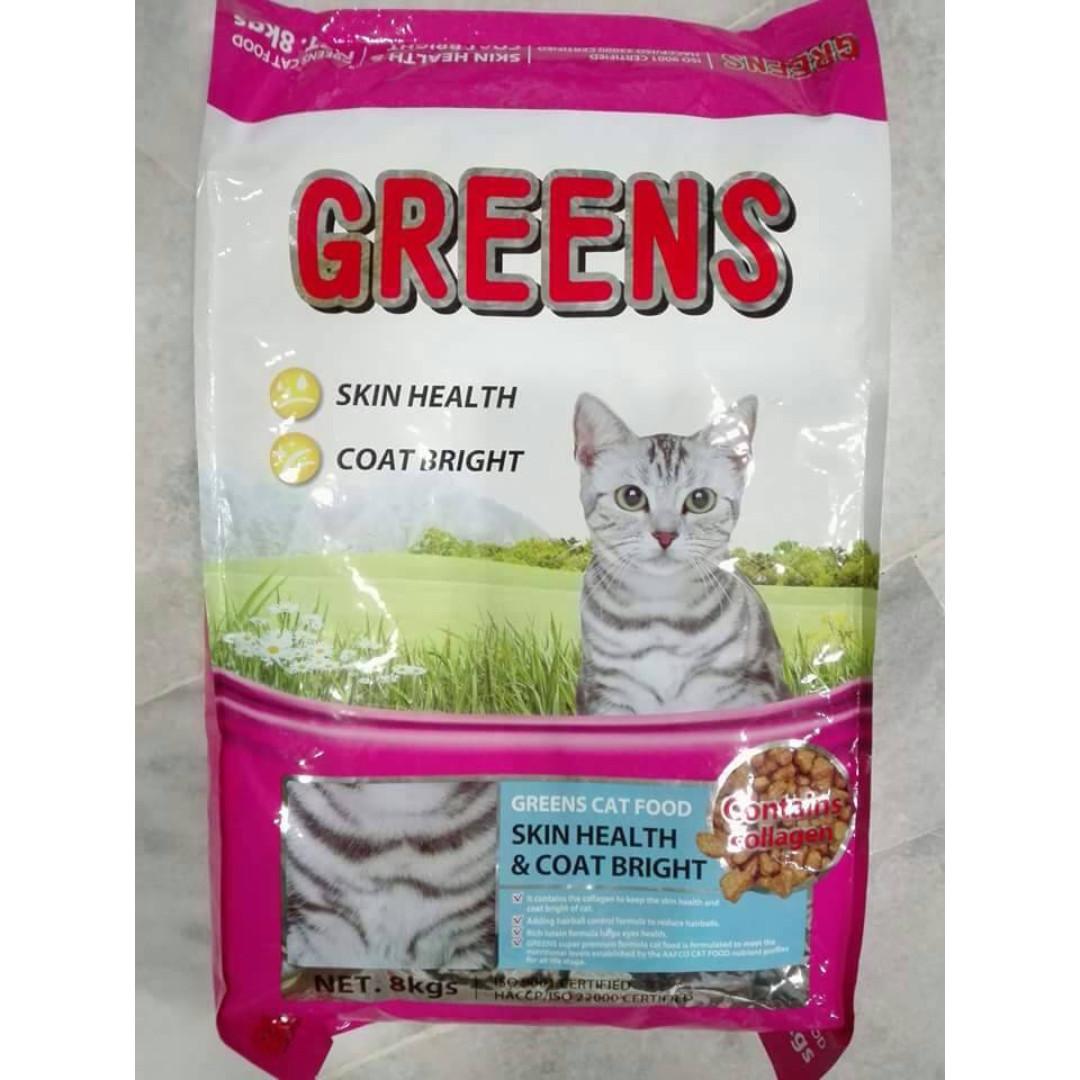 Greens Hair u0026 Skin / Skin Health u0026 Coat Bright Cat Food Makanan 