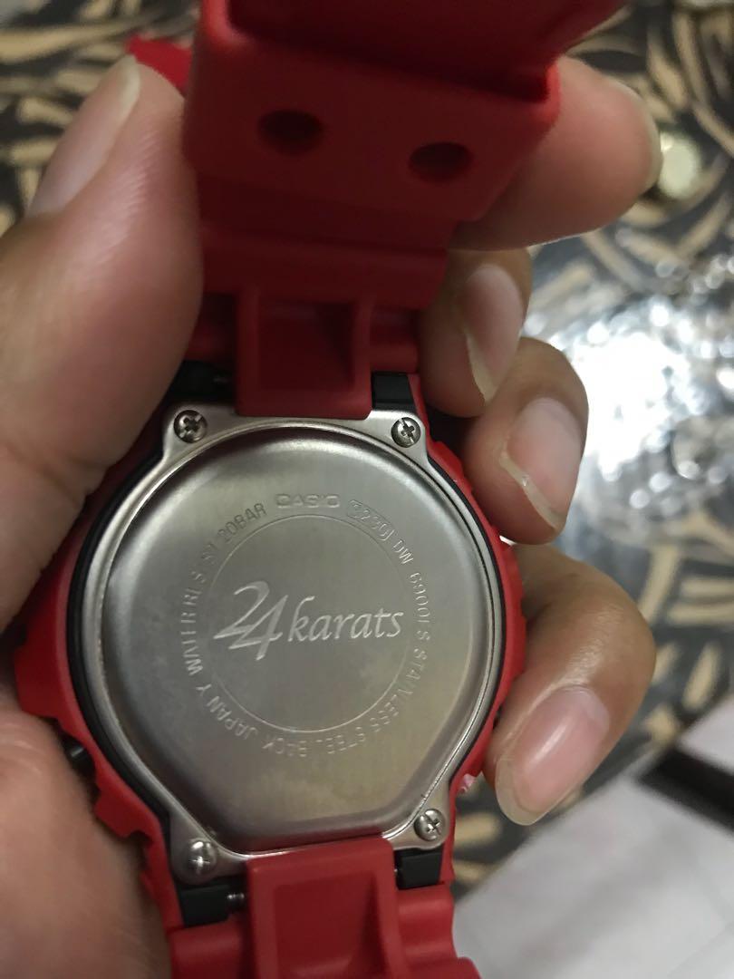 G-SHOCK dw6900 X 24 karat (red), Men's Fashion, Watches