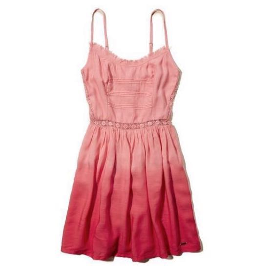 Hollister Pink Ombré Dress, Women's 