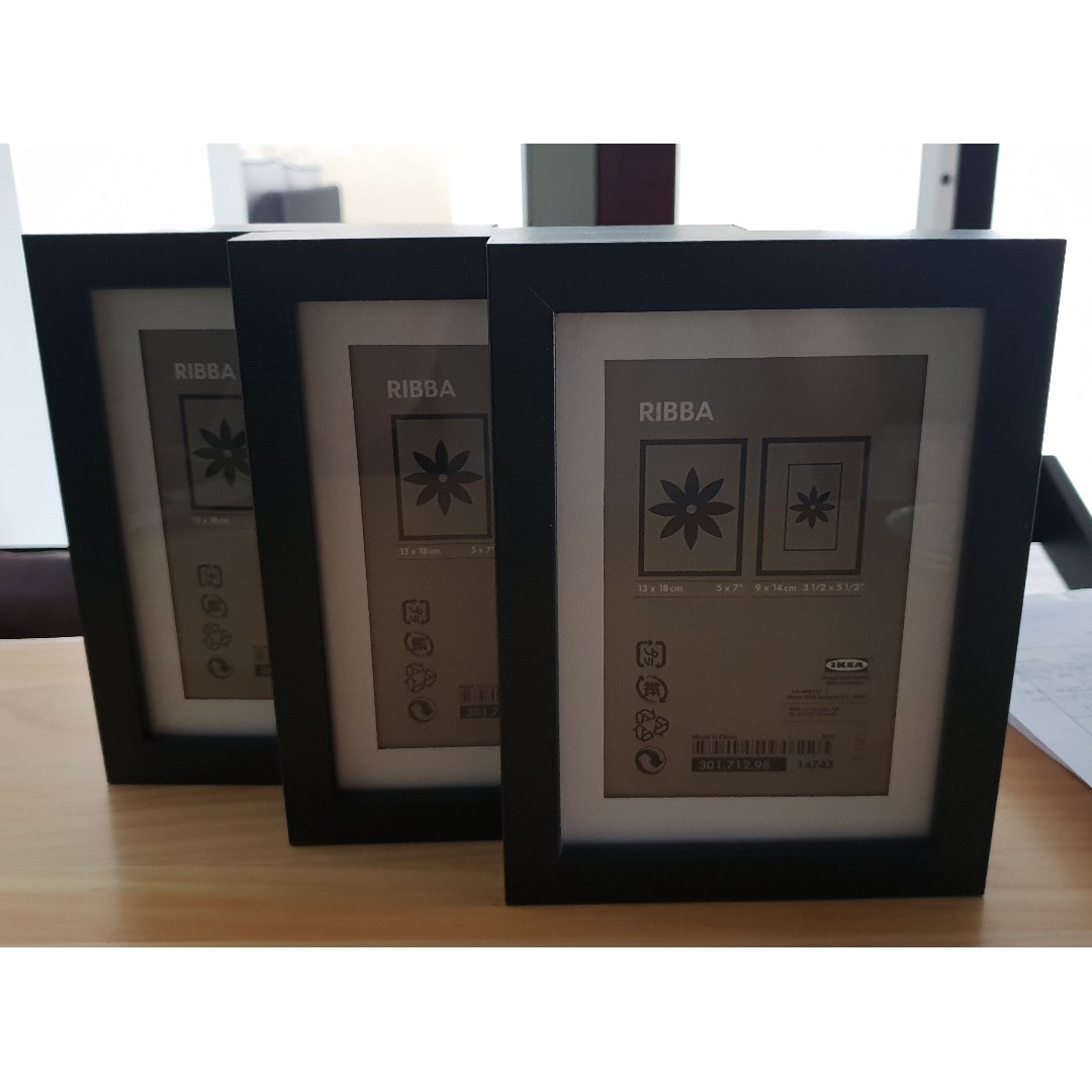 Ikea Black Display Photo Frames Furniture Home Decor Others On Carousell