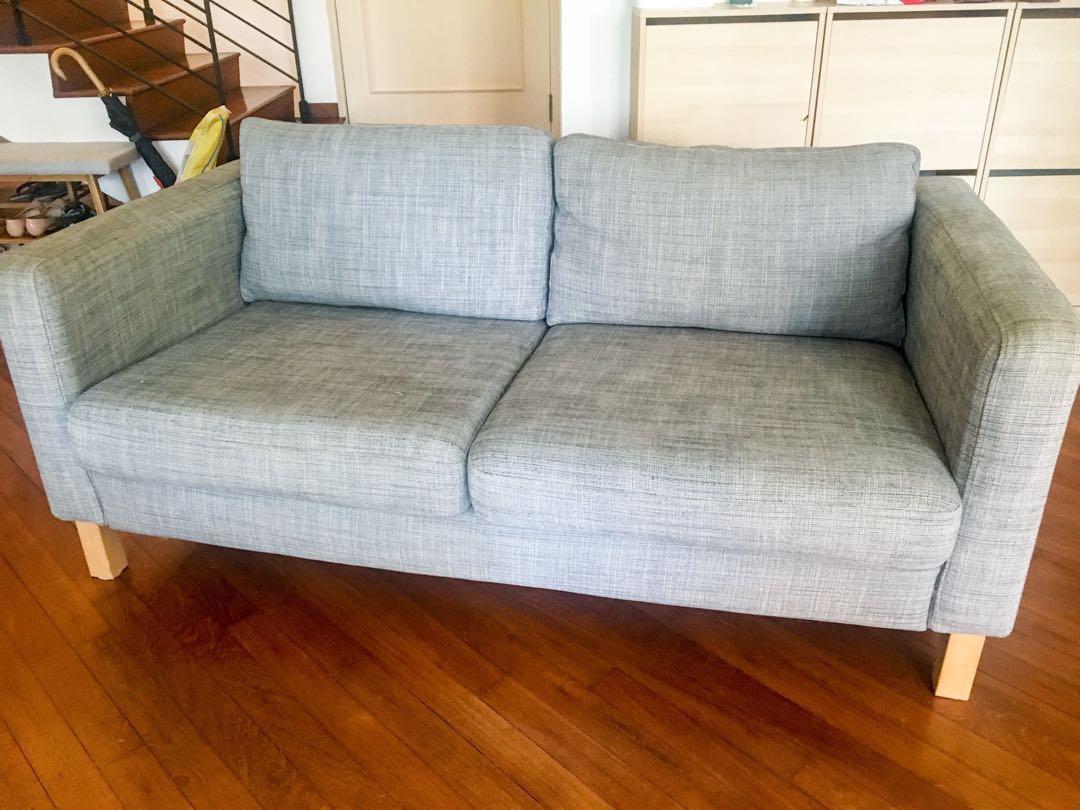IKEA Karlstad couch (updated price), Furniture & Home Living, Furniture