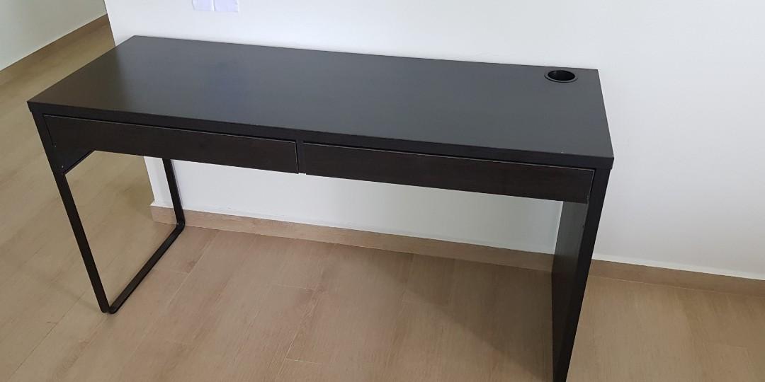 Ikea Micke Desk Black Brown Furniture Tables Chairs On Carousell