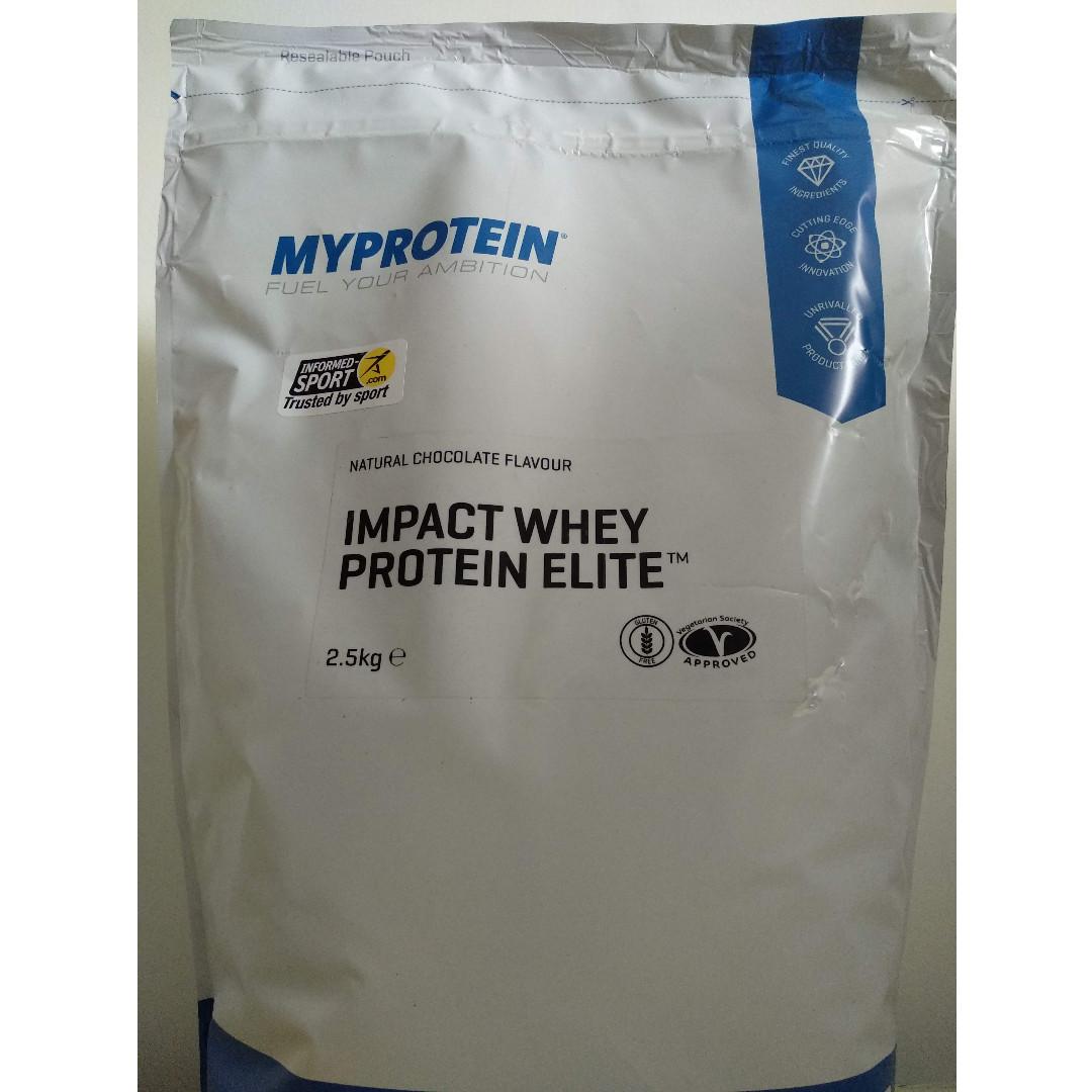Impact Whey Protein Elite 2.5kg (New & Sealed), Health & Nutrition ...