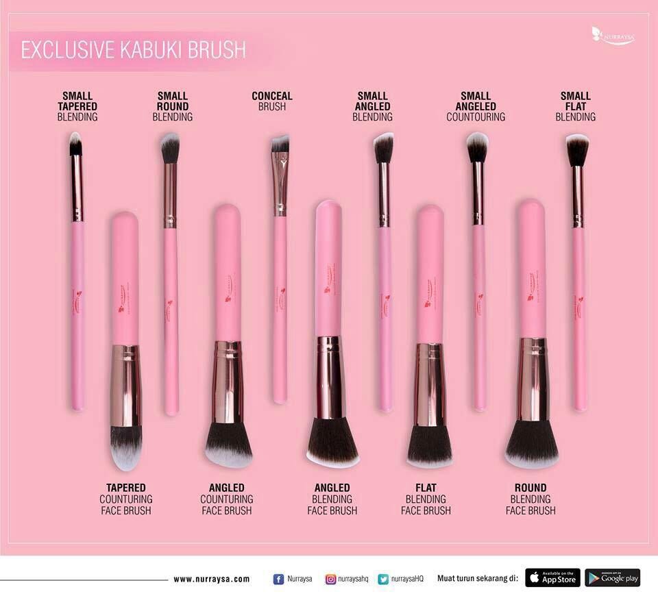 Kabuki Brush Set with rollup pouch), Women's Fashion, Jewelry