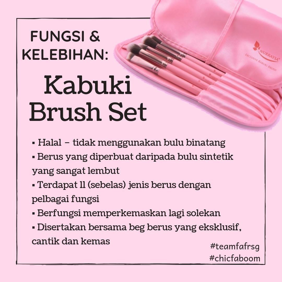 Kabuki Brush Set with rollup pouch), Women's Fashion, Jewelry