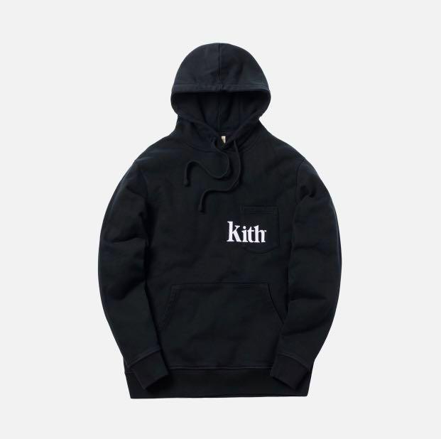 Kith Pocket Williams Hoodie XS Black, Men's Fashion, Tops & Sets ...