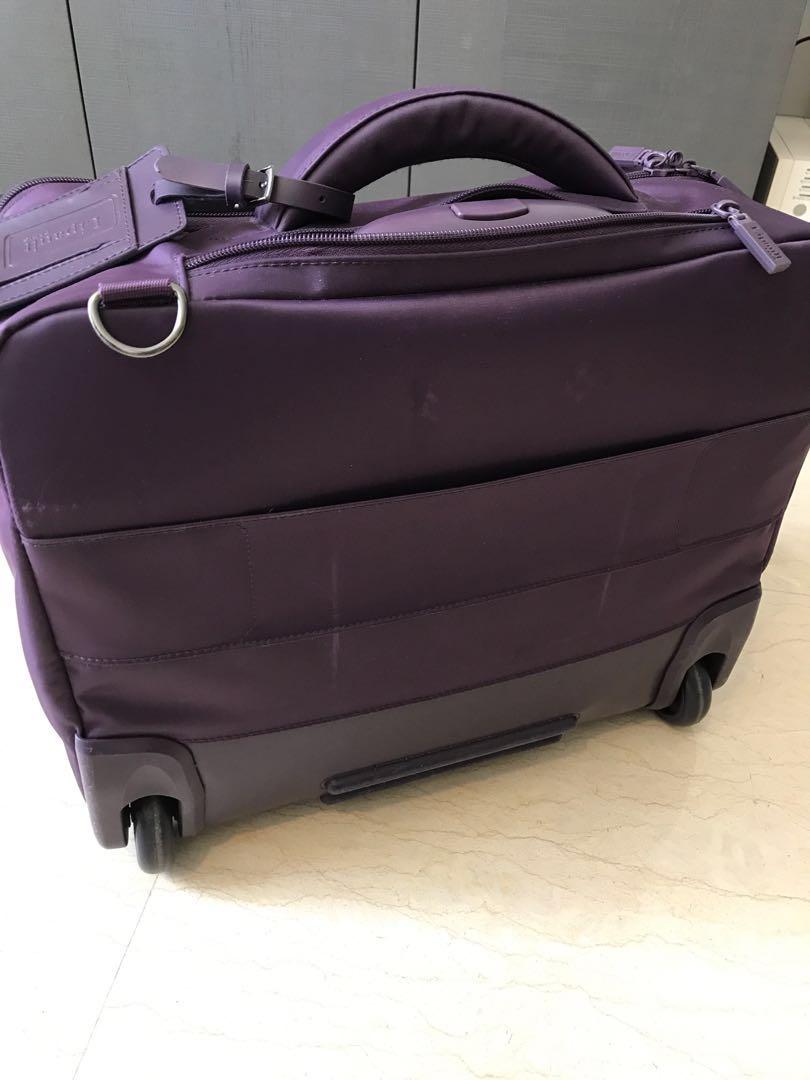 lipault plume business rolling tote 15