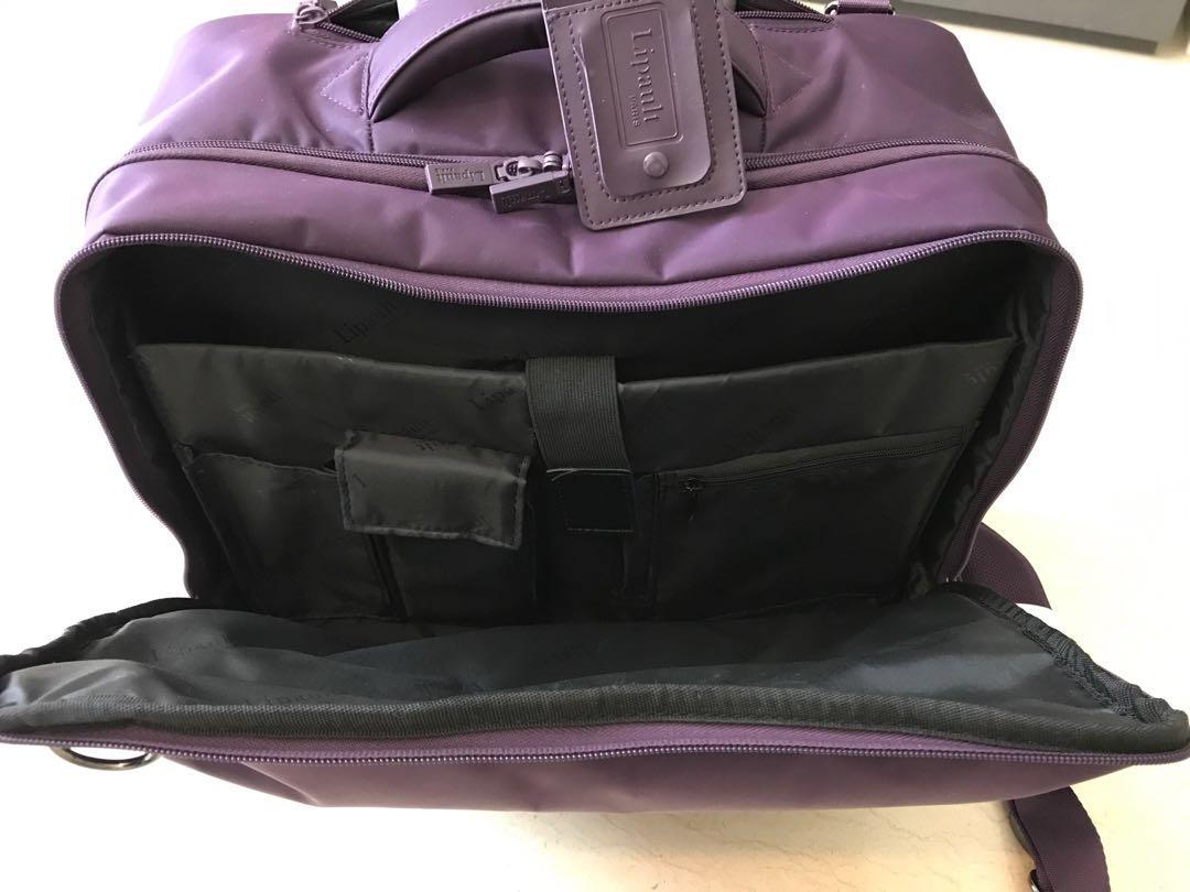 lipault plume business rolling tote 15
