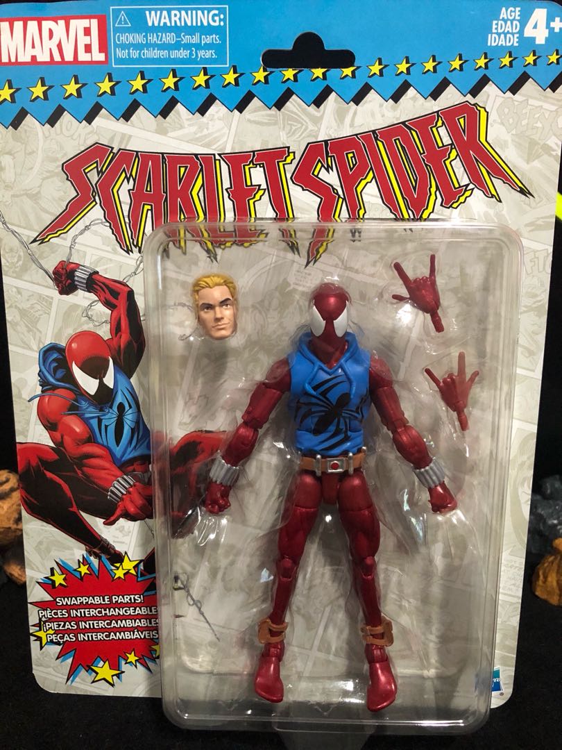 marvel legends scarlet spider vintage