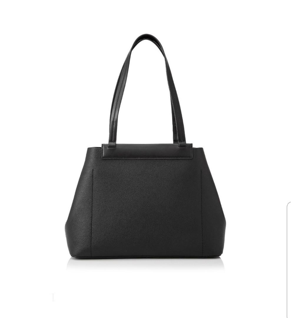 Meredith medium logo and leather tote discount