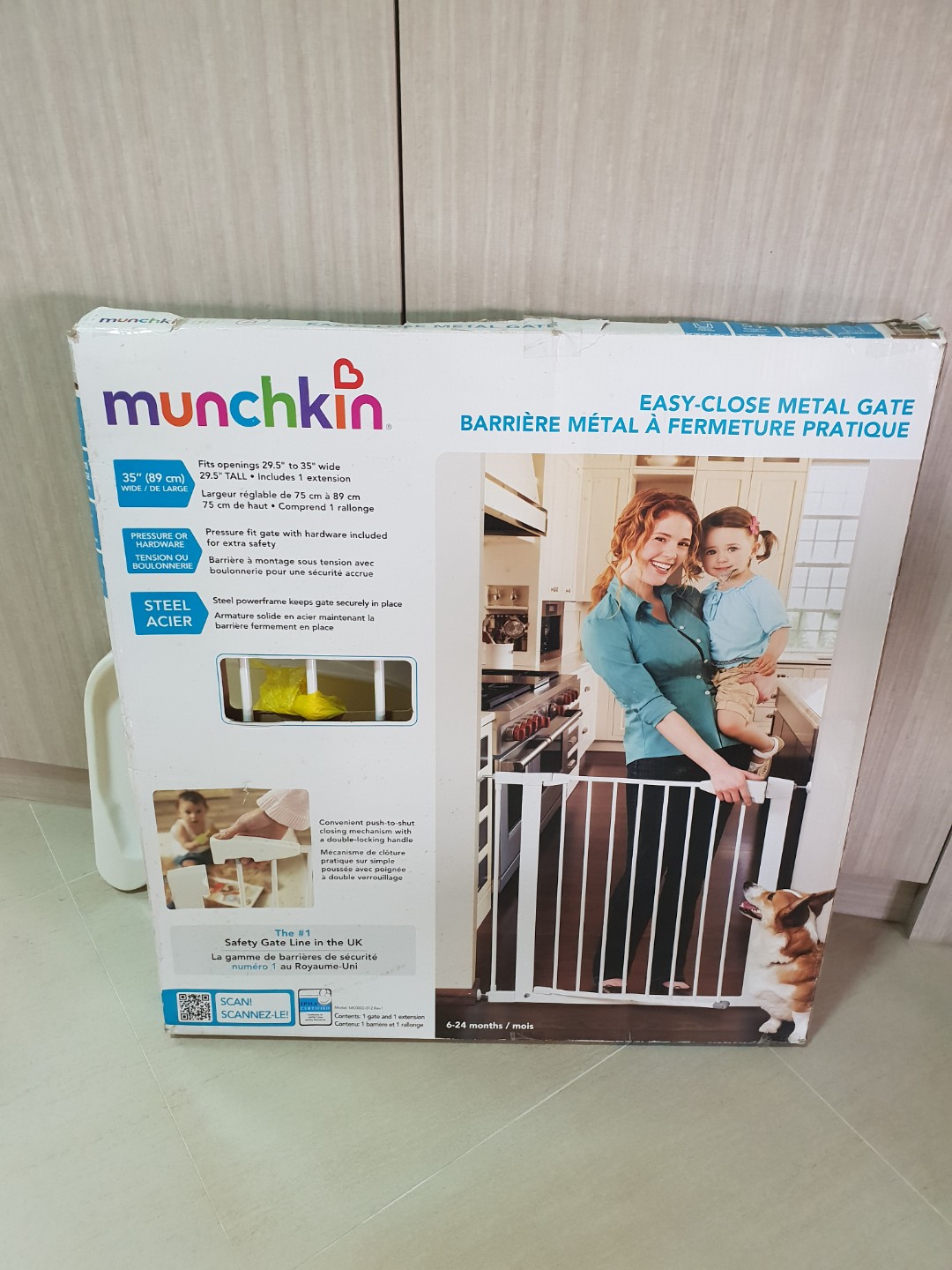 Munchkin easy 2025 close metal gate