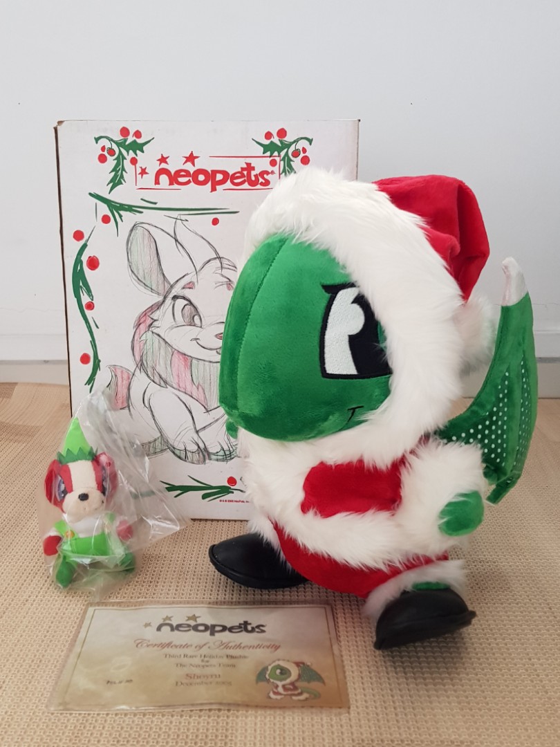 Neopets Shoyru Christmas Limited Edition Toys Games Stuffed Toys On Carousell
