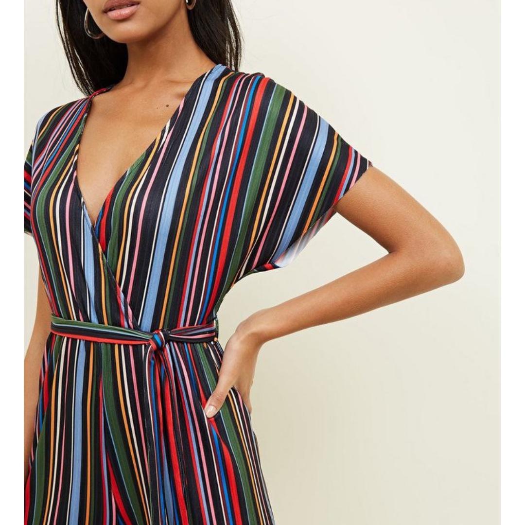 New look striped jumpsuit store