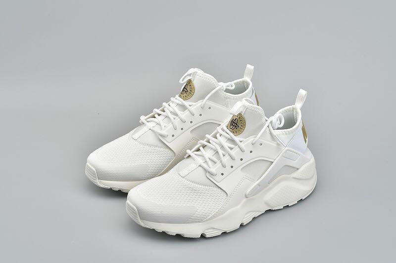 White and online gold huaraches