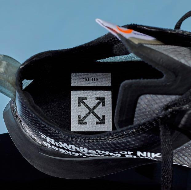 zoom fly x off white black
