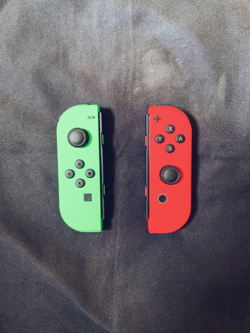 Nintendo Switch Joy Con Neon Green Neon Pink Toys Games Video Gaming Gaming Accessories On Carousell
