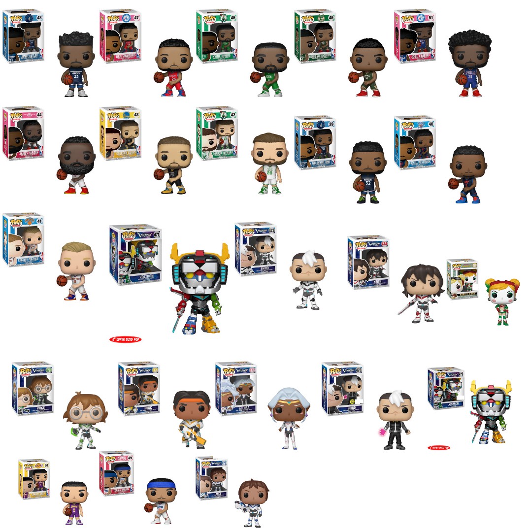 November Funko Pop P5 Ft Voltron Takashi Shiro Shirogane Keith Katie Pidge Gunderson Holt Hunk Lance Allura Shiro Lonzo Ball Jimmy Butler Karl Anthony Towns Ben Simmons Kyrie Irving Gordon Hayward Stephen Curry