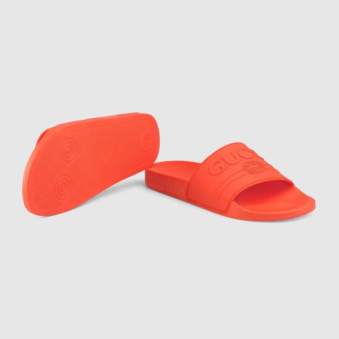 gucci slides women orange