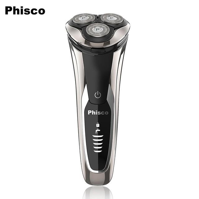 phisco electric shaver razor for men 2 in 1 beard trimmer wet dry waterproof usb