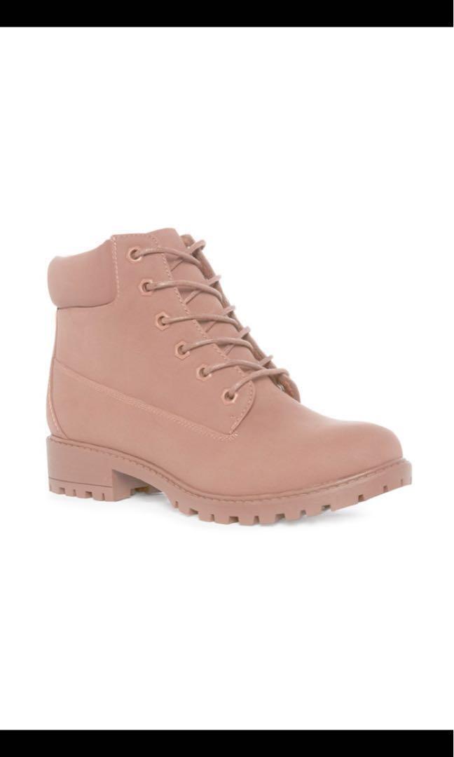 pink boots primark