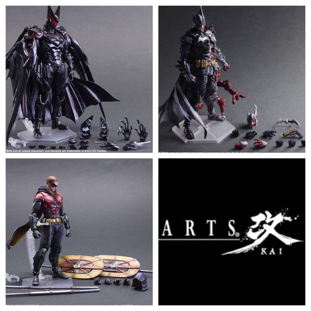 Play Arts Kai Authentic Tetsuya Nomura Batman, Two Face Rogues Gallery and  Robin, Hobbies & Toys, Toys & Games on Carousell