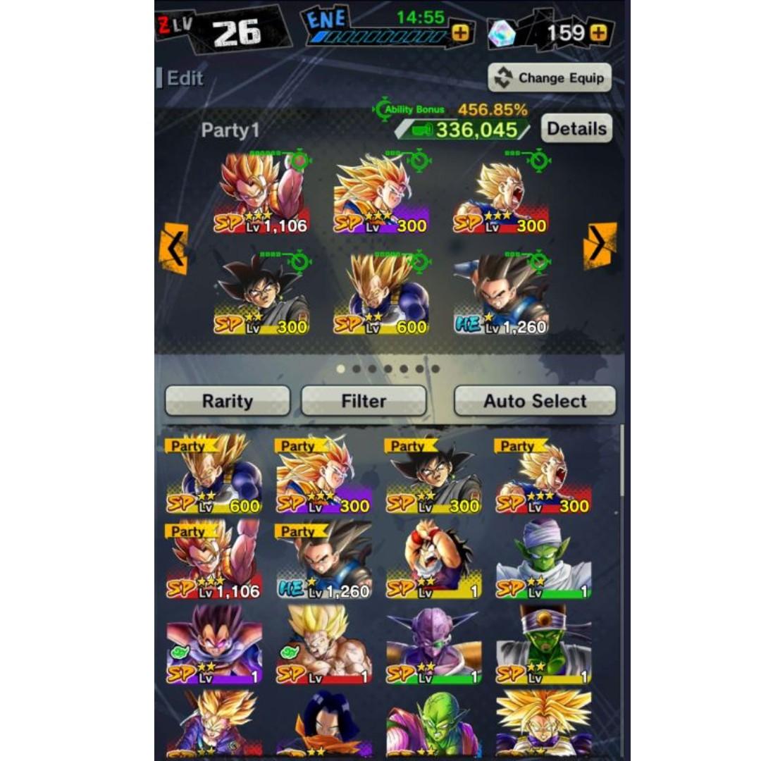 Selling Dragon Ball Legend Account Toys Games Video Gaming