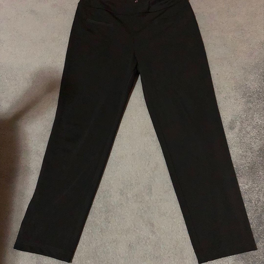 slim fit black slacks