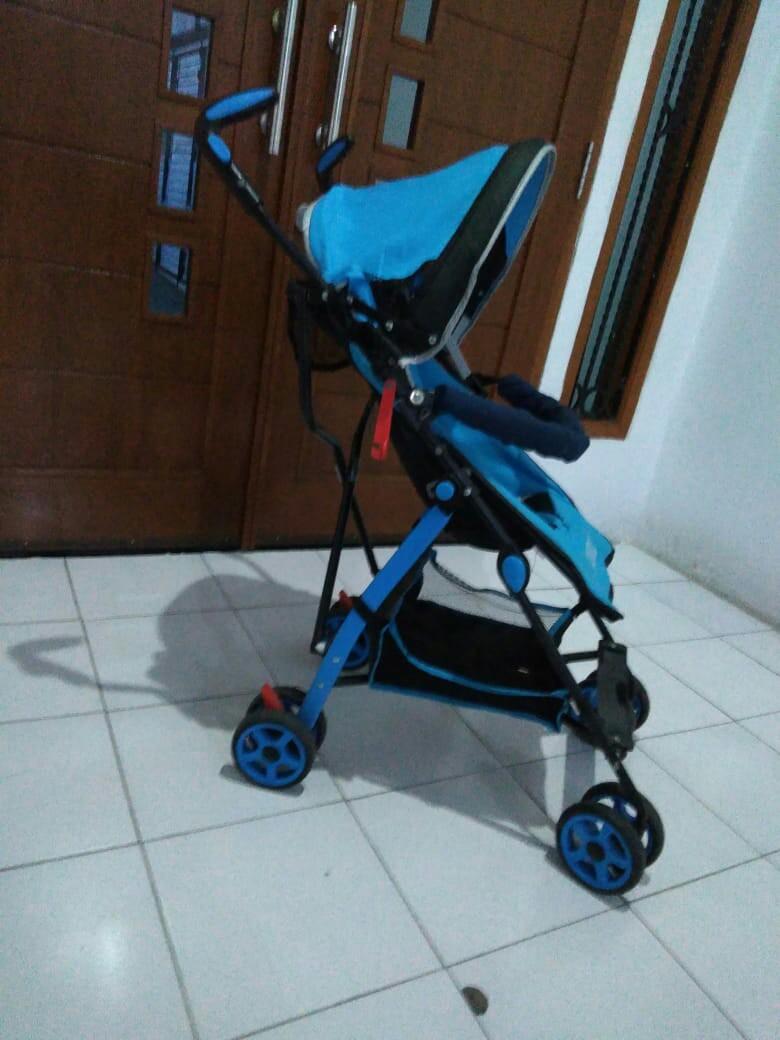 Stroller Pliko Adventure2 Blue, Babies & Kids, Strollers, Bouncers &  Carriers on Carousell