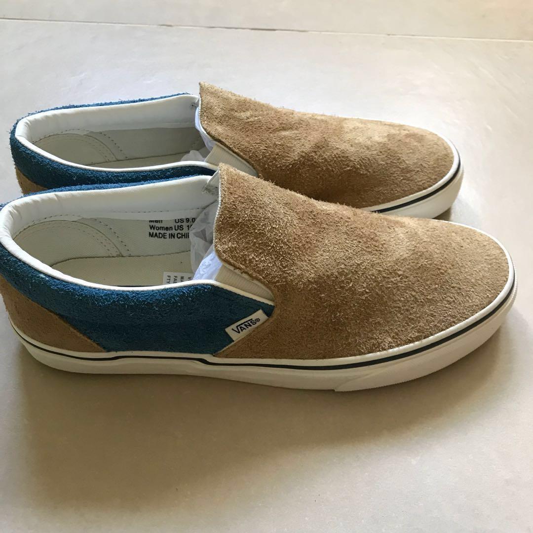 Fuzzy slip on vans new arrivals