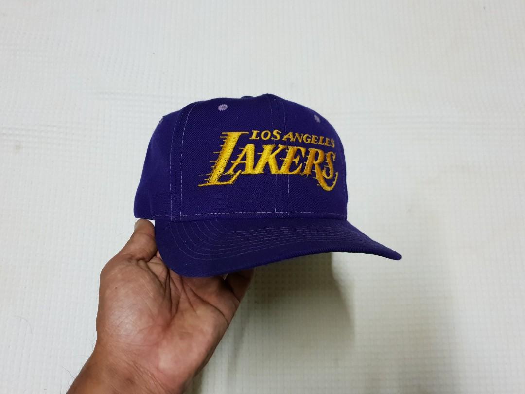 Vintage Snapback From Ss Tag Los Angeles Motion Nba Team Lakers Men S Fashion Accessories Caps Hats On Carousell