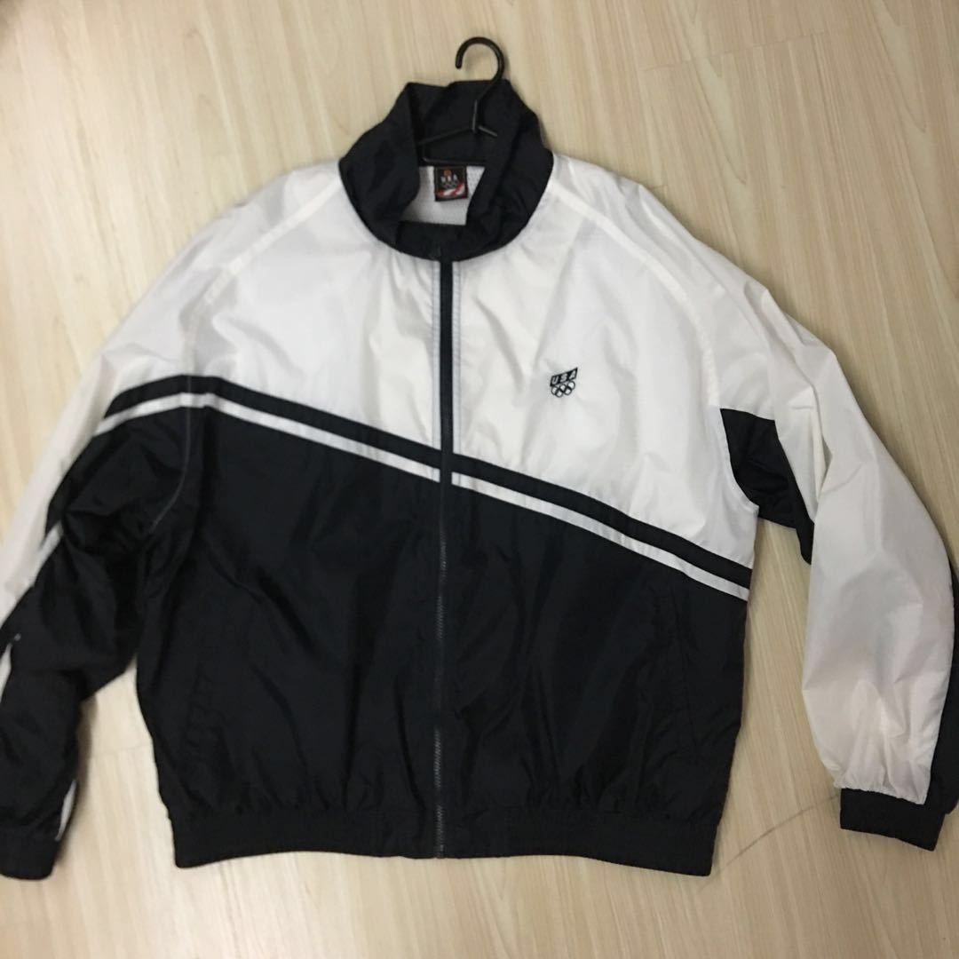 white adidas windbreaker jacket