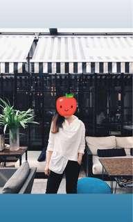 ATS the label white shirt
