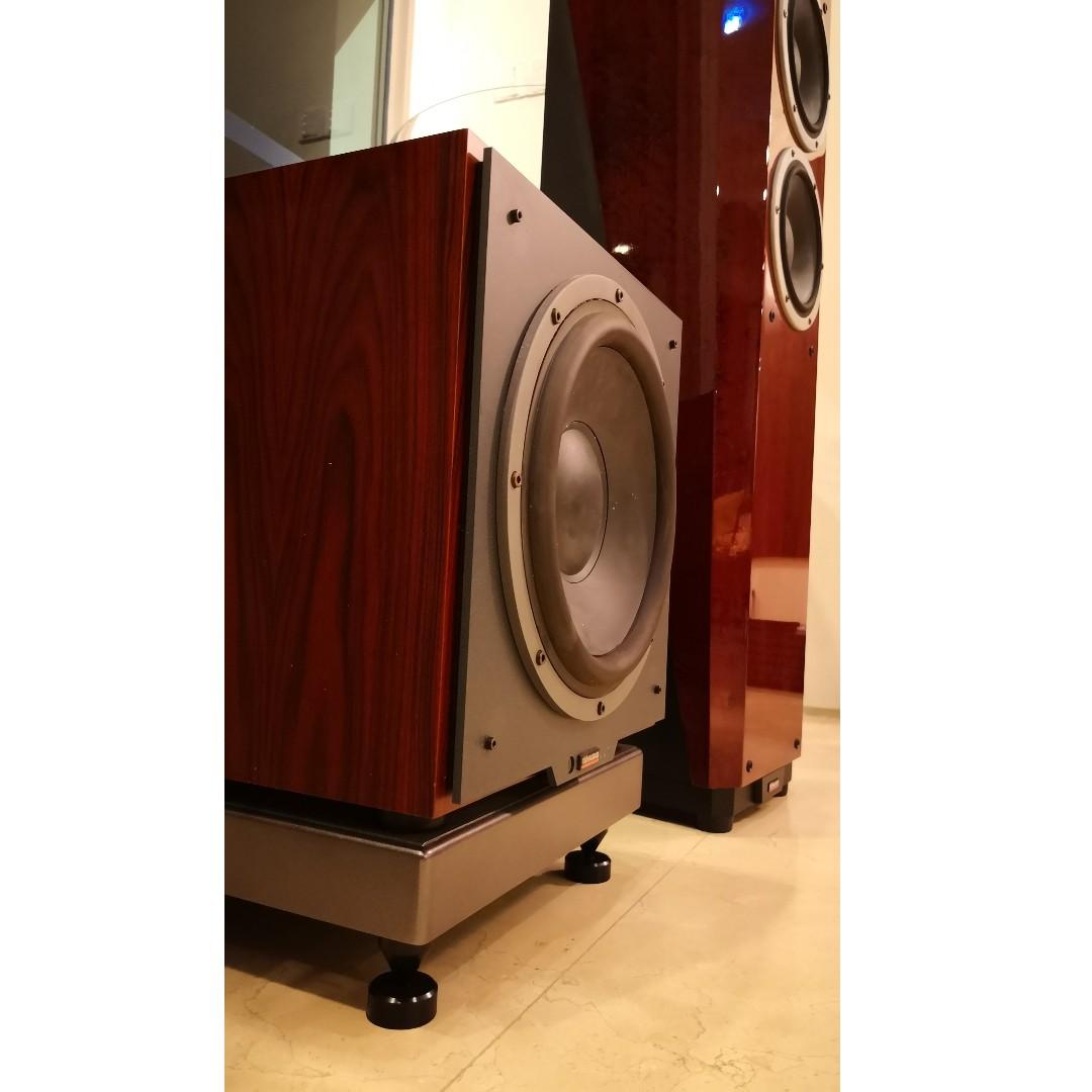 2 X Dynaudio Sub 500 Rosewood 12 Inch Subwoofer 30 6 Kg Made In