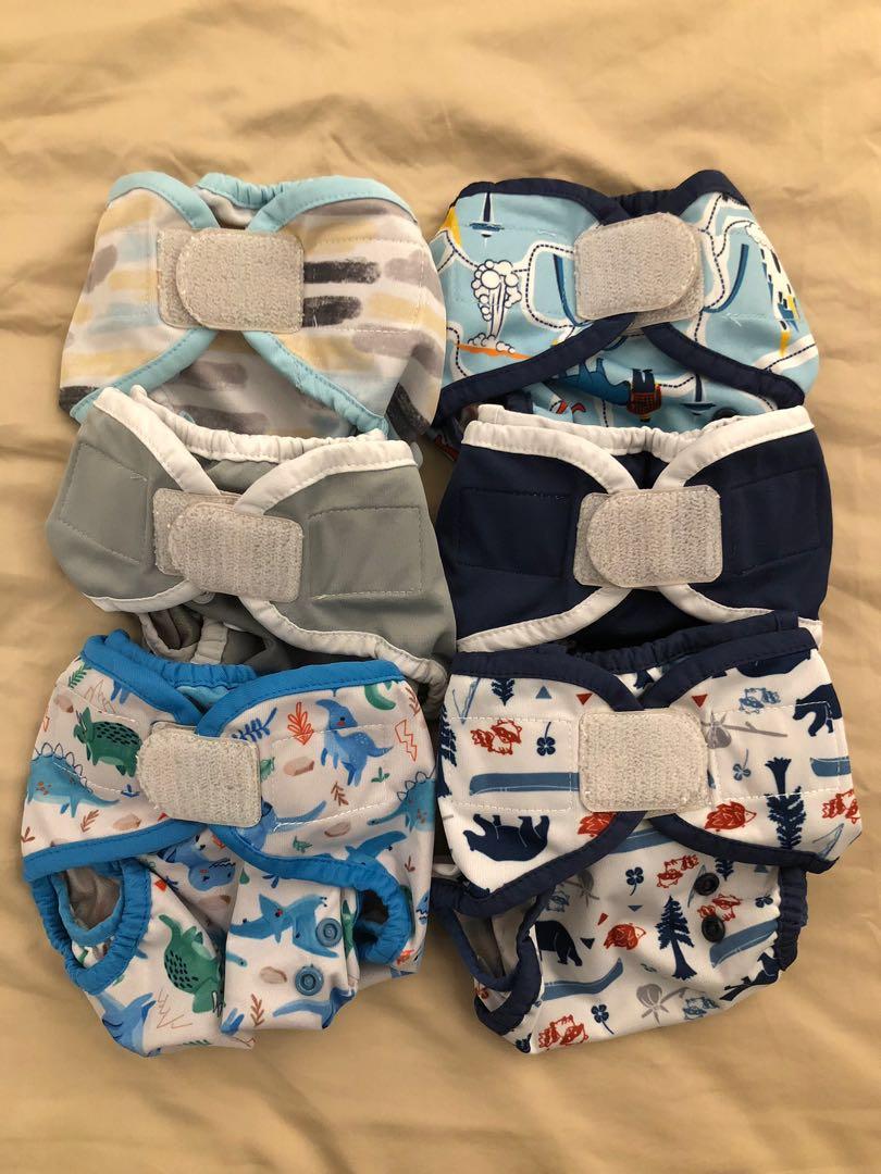 6 X Thirsties Duo Wrap Cloth Diaper Cover Size 1 Babies Kids