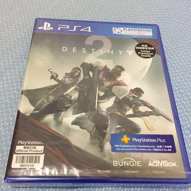 全新ps4 Destiny 2 含初回特典七天ps Plus 行貨 遊戲機 遊戲機遊戲 Carousell