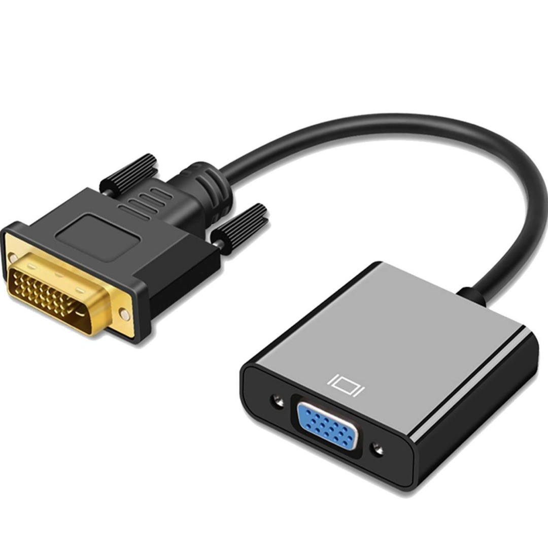 Active Dvi To Vga Adapter Dvi D Dual Link 24 1 Male To Vga Female M F Video Cable Adapter For Dvi Systems Like Lenovo Dell Hp Laptops And Desktops To Vga Displays Or Projectors Electronics Others