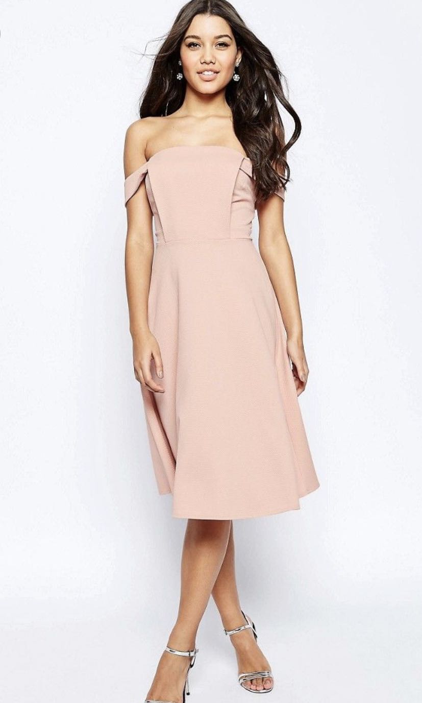 Off the Shoulder Midi Dress ASOS