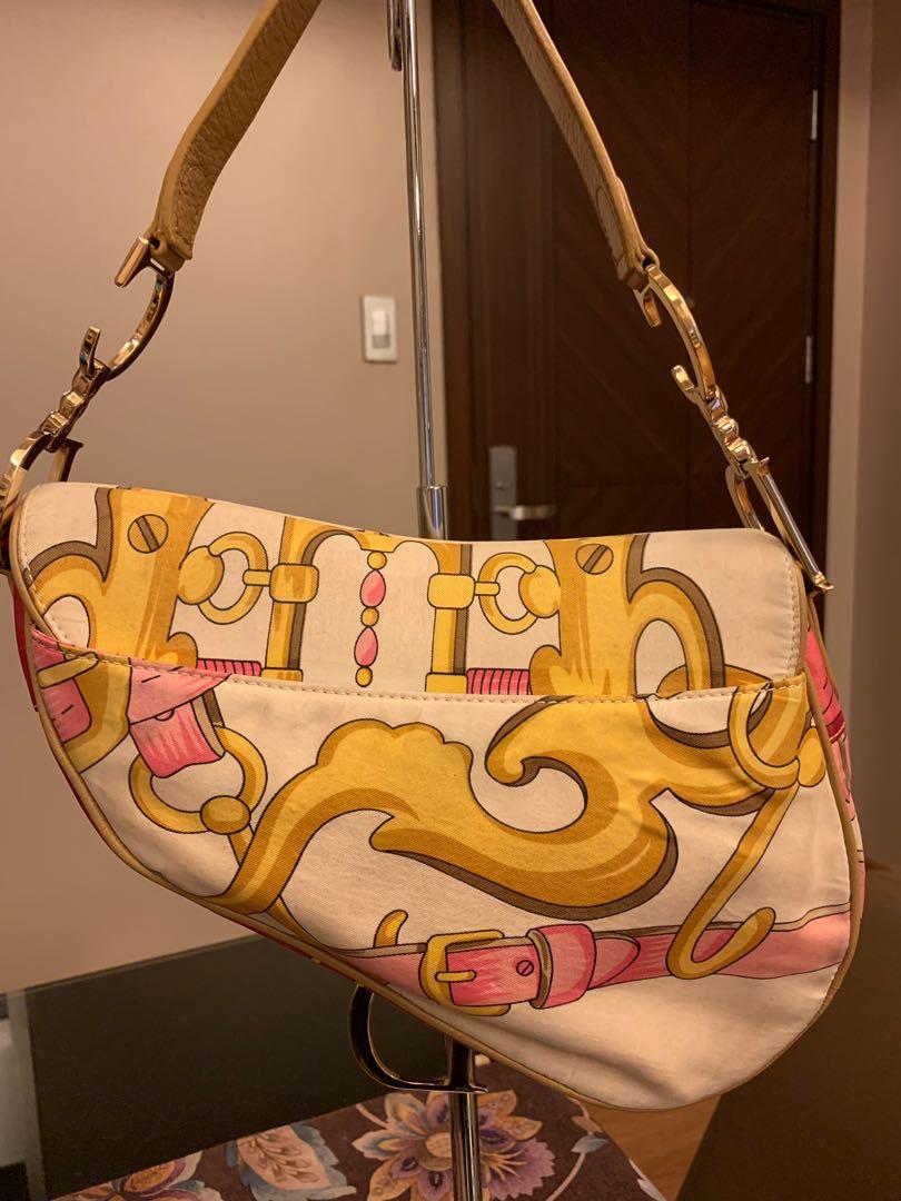 Authentic Christian Dior Carrie Bradshaw Saddle Bag, Luxury, Bags