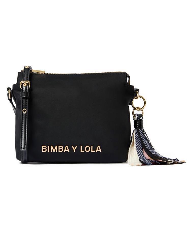 Bimba Y Lola Leather Trapezium Crossbody Bag, Women's Fashion