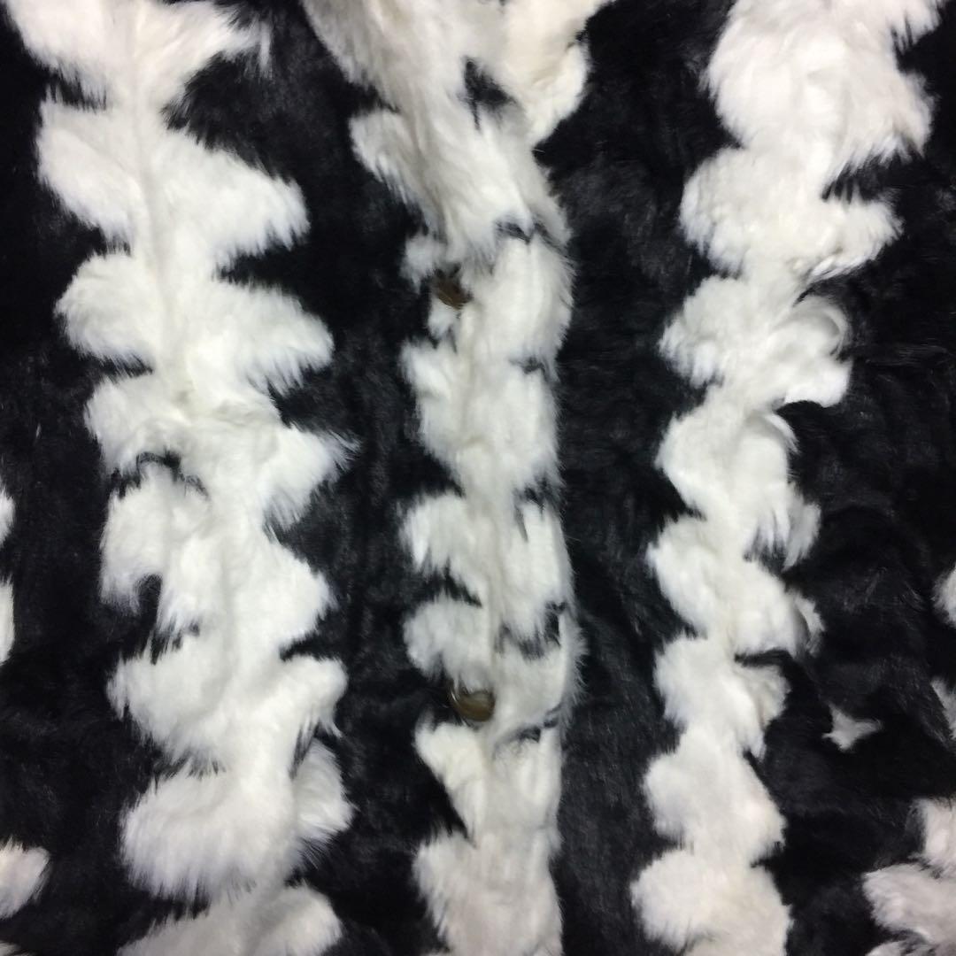 White faux fur best sale
