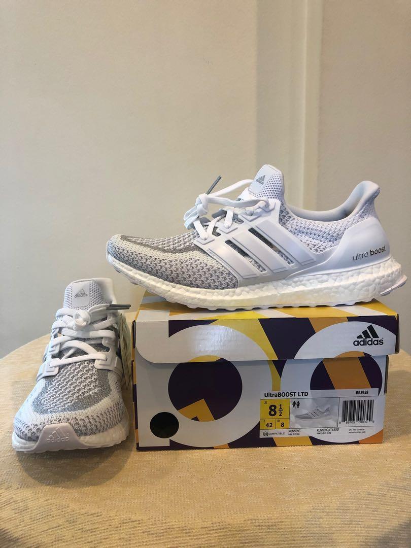 BNIB Adidas UltraBOOST Men s White Reflective US 8.5 UK 8 FR 42 BB3928