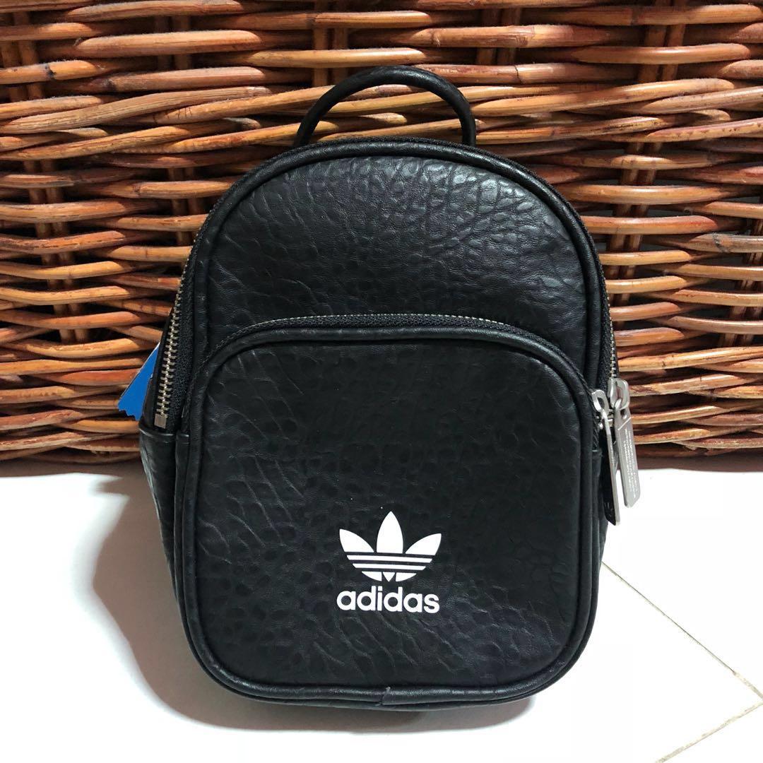 adidas small leather backpack