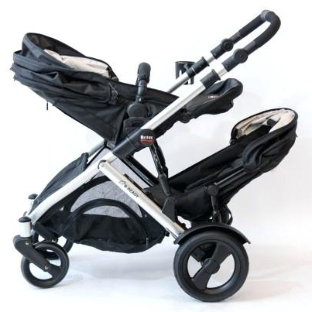 Britax B-Ready Double Twin Inline Infant Stroller + Car Seat *NEW, Babies &  Kids, Strollers, Bags & Carriers on Carousell