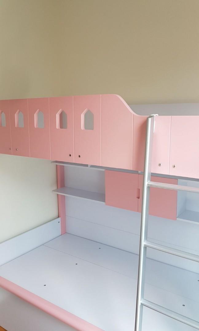 Girls Bunk Bed With Storage Furniture Beds Mattresses On Carousell